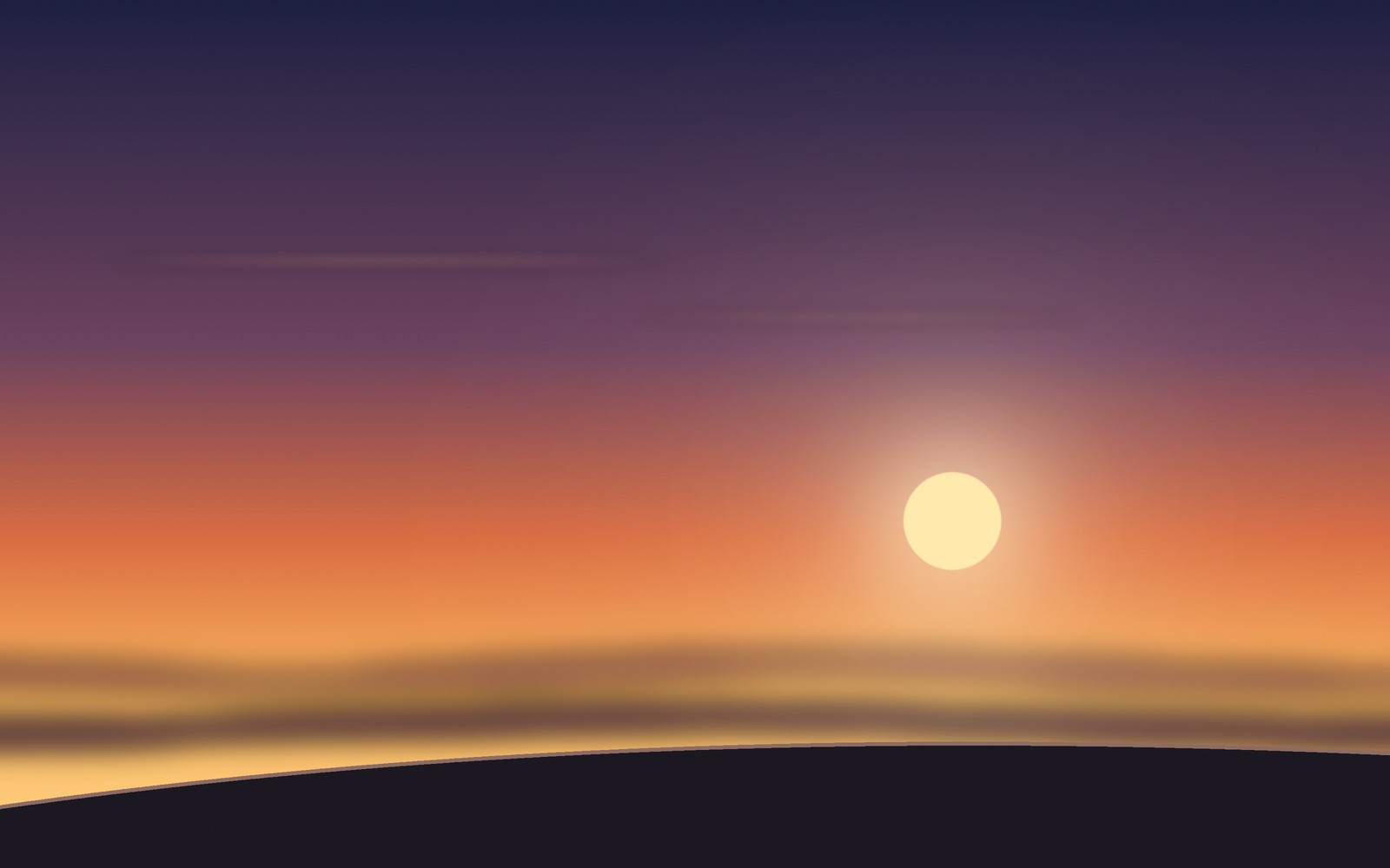 Low sun flaring across an aircraft wing seen from a window seat